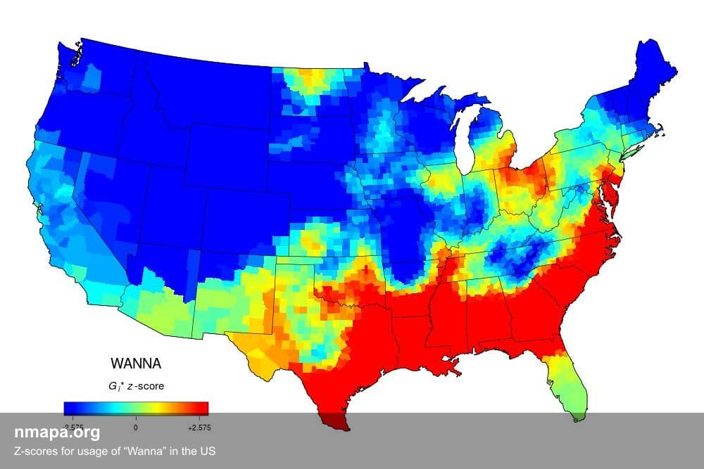 Interactive Map Reveals Regional Variations in 'Wanna' Usage Across the US