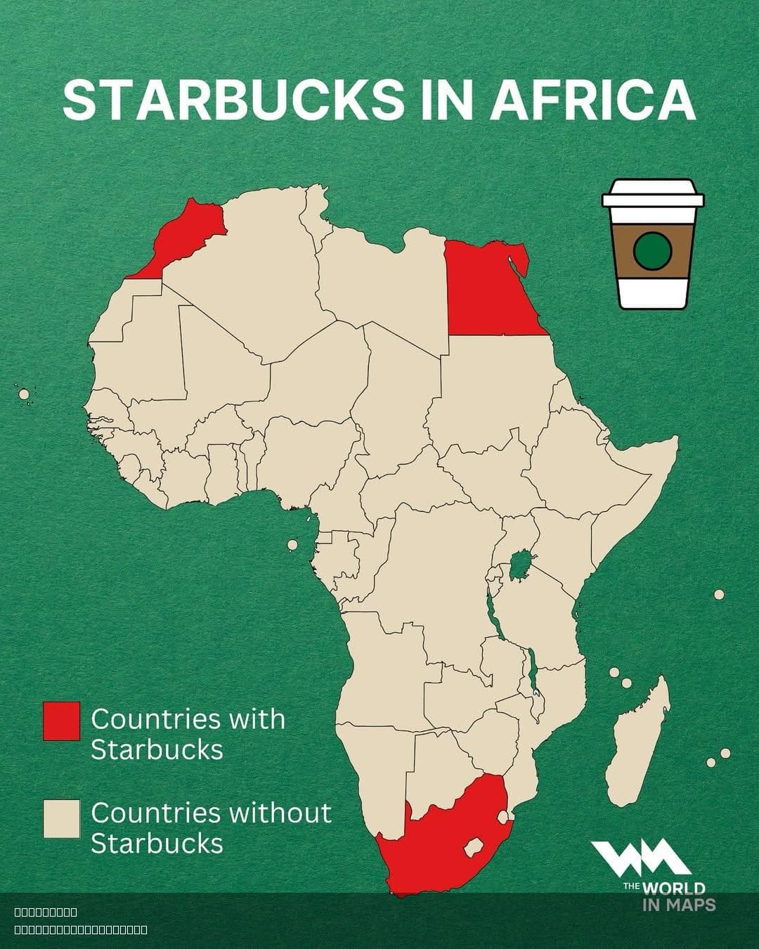 Starbucks Locations in Africa Map