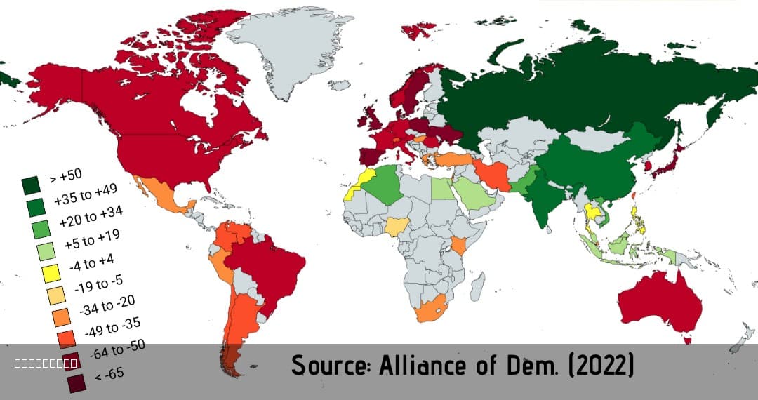 Public Opinion on Russia 2022 Map
