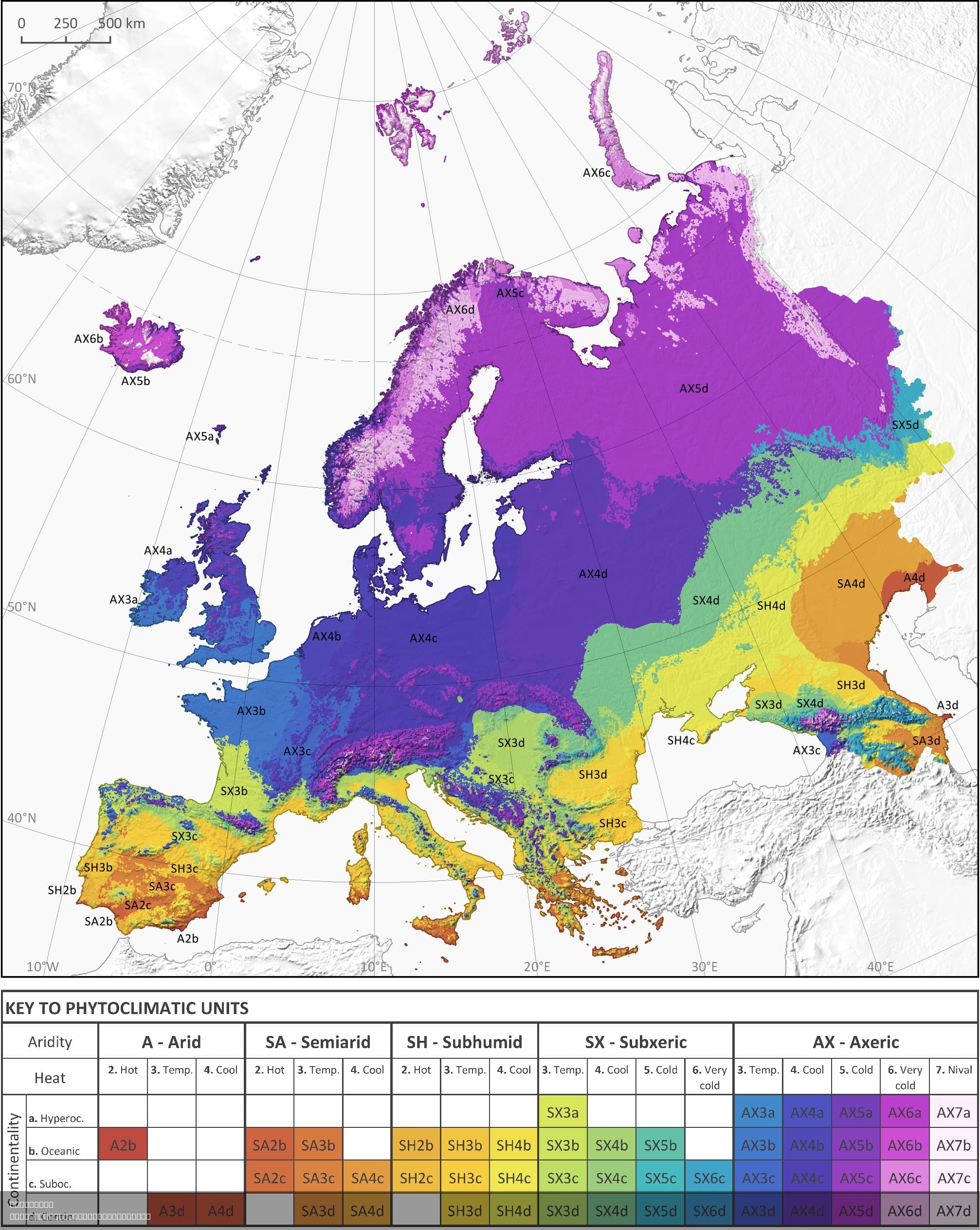 Phytoclimatic Map of Europe