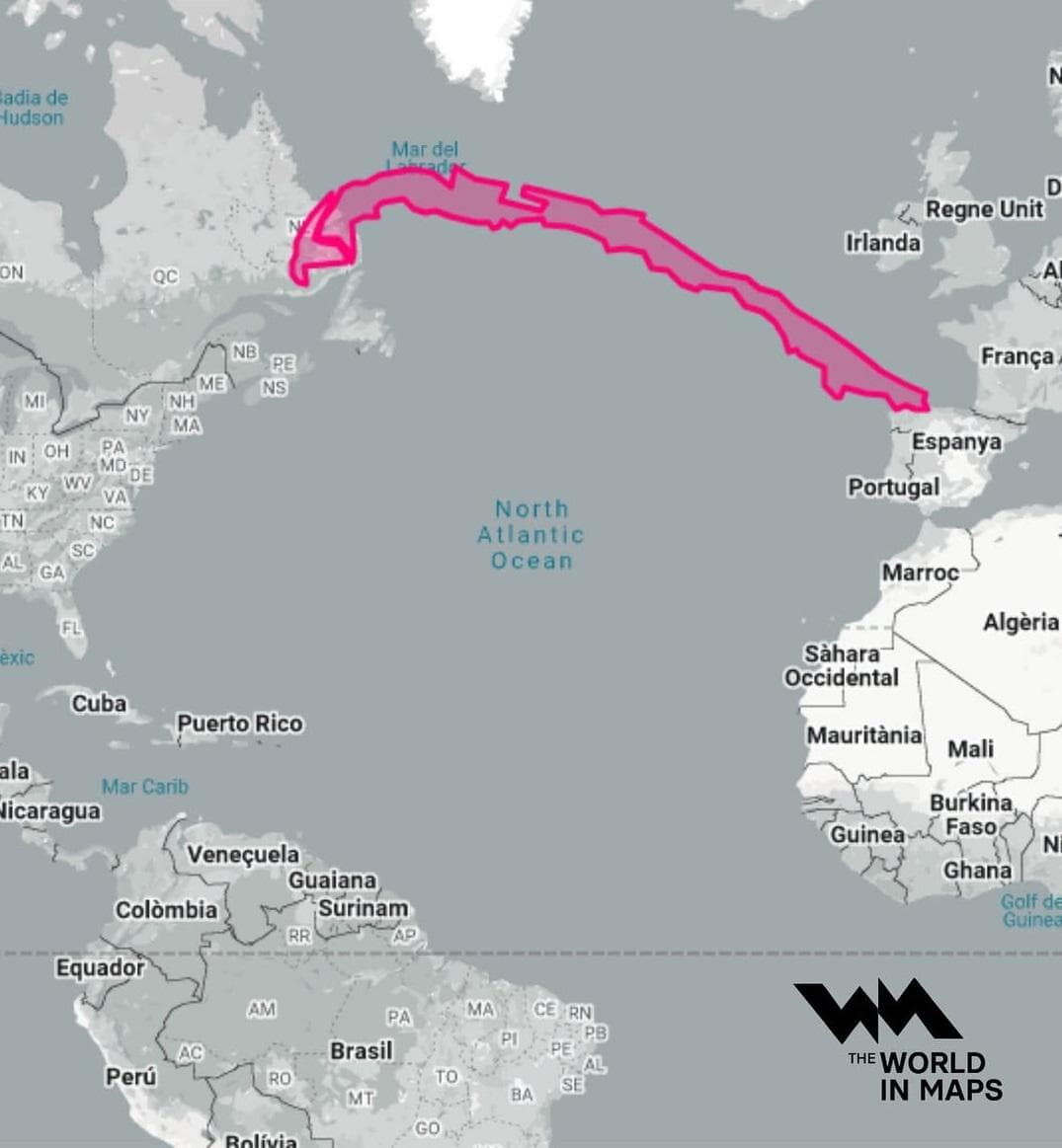 Geographical Length of Chile Map