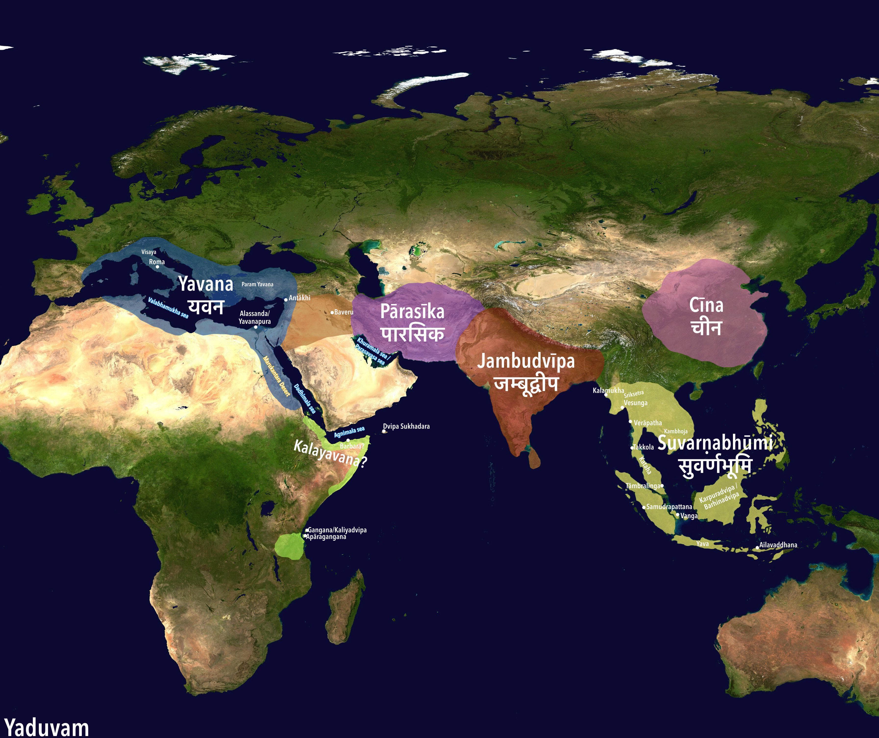 Ancient Indian Geography Map