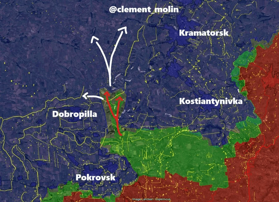 Map of Recent Russian Military Advances
