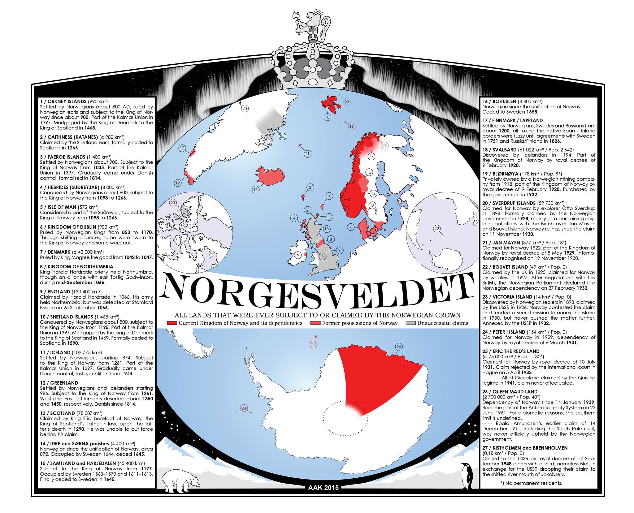 Map of Everything that was Ever Norwegian