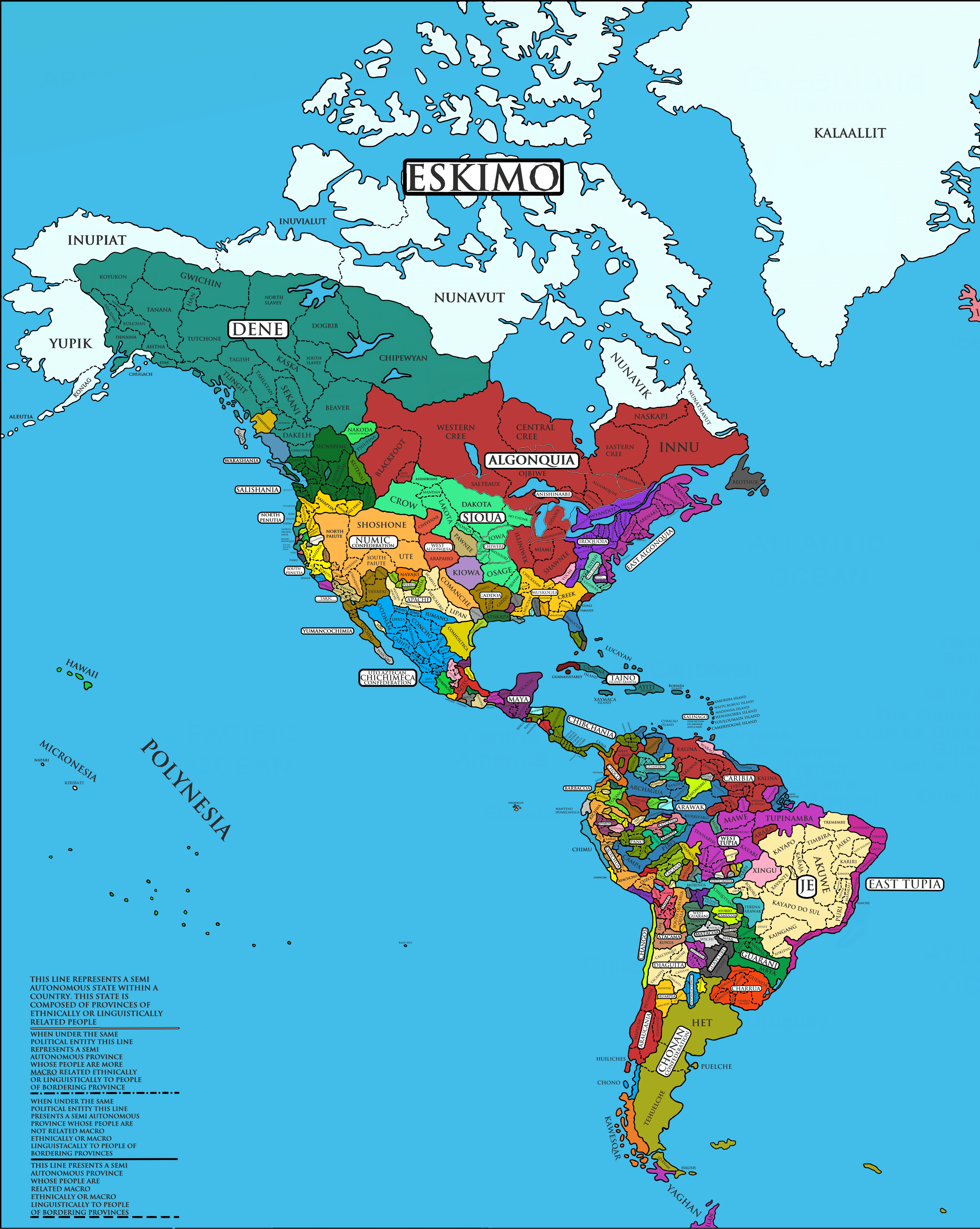 Indigenous Peoples of the Americas Map