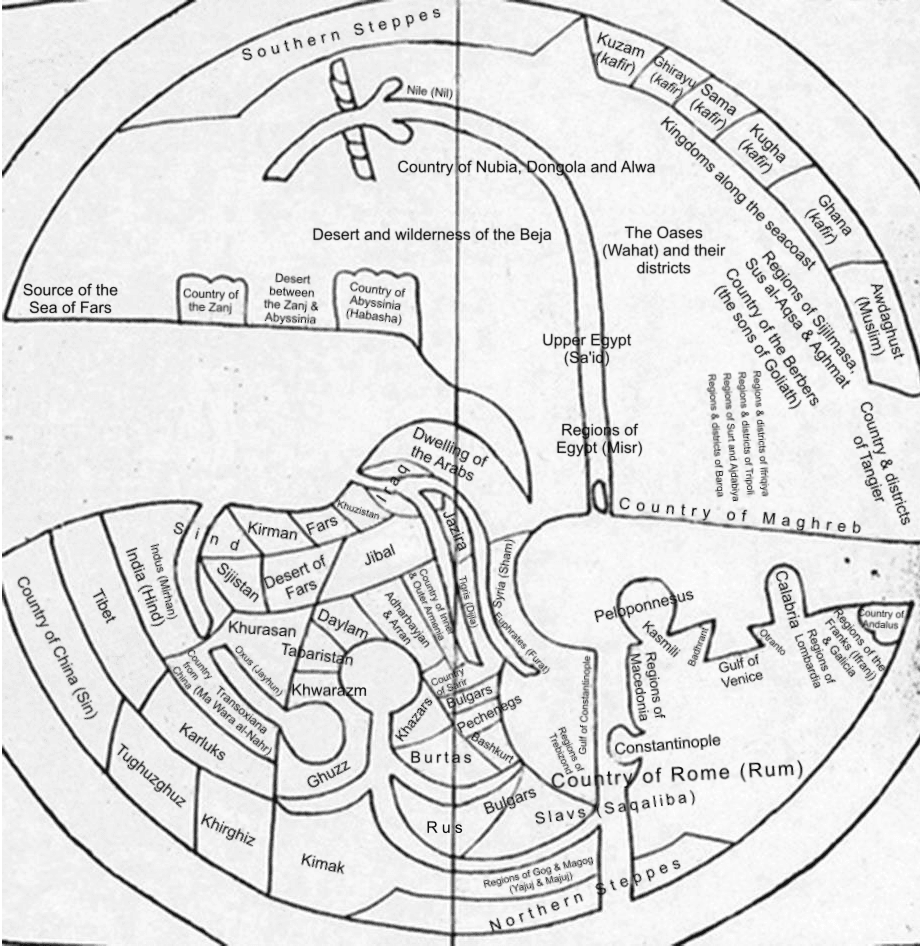 Ibn Howqal 10th Century World Map