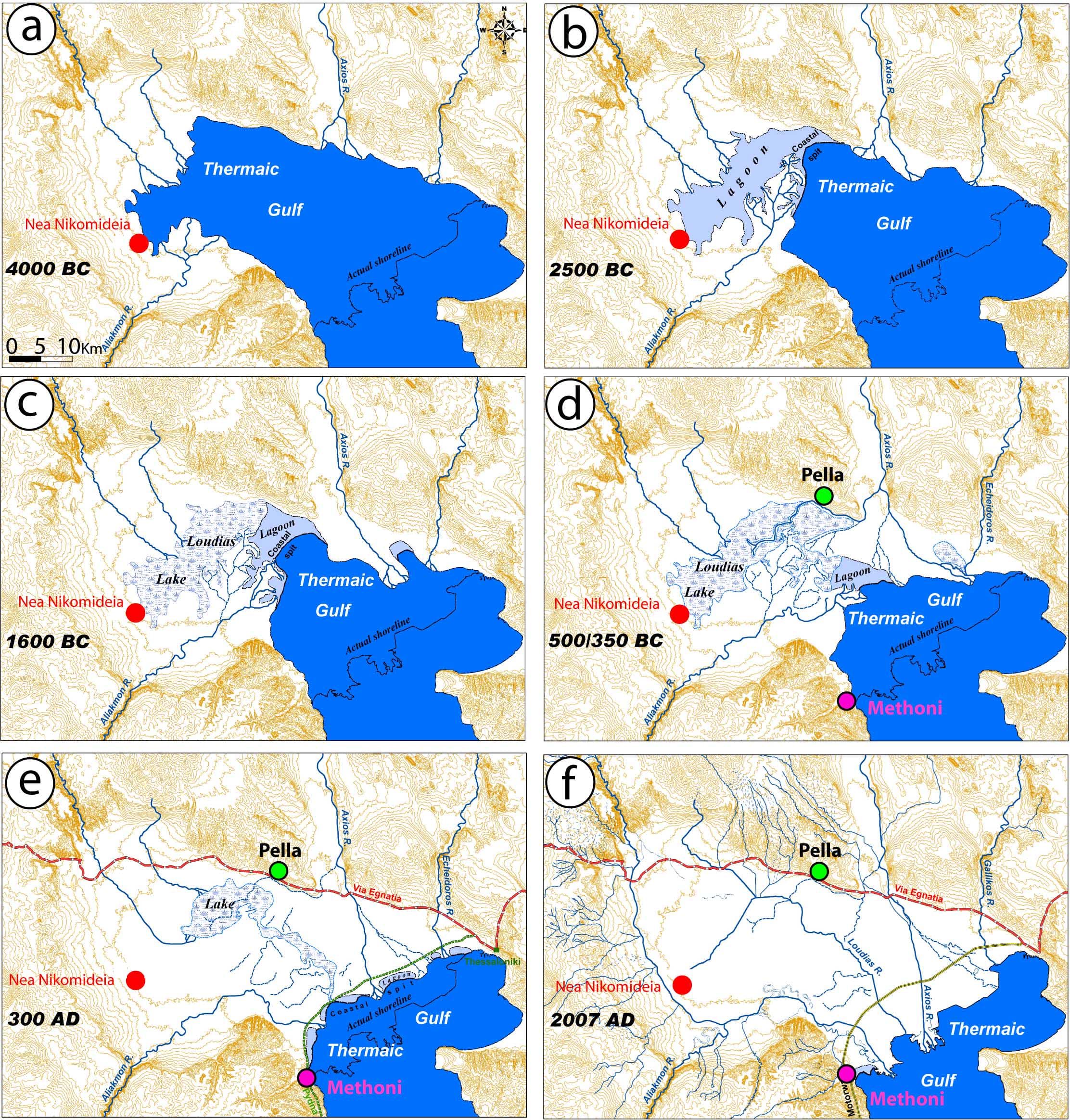 Evolution of Thermaic Gulf Map