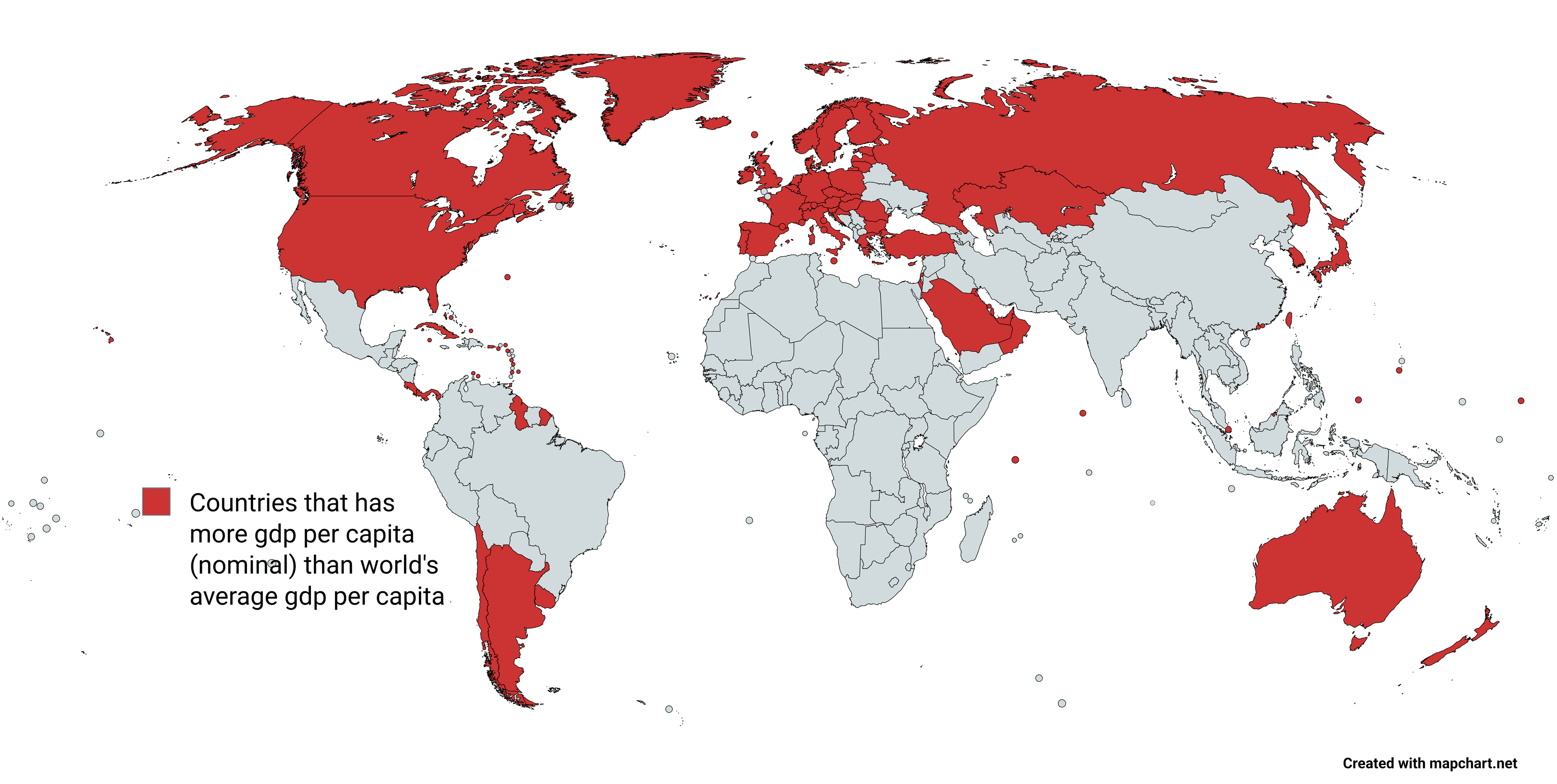 GDP Per Capita by Country Map