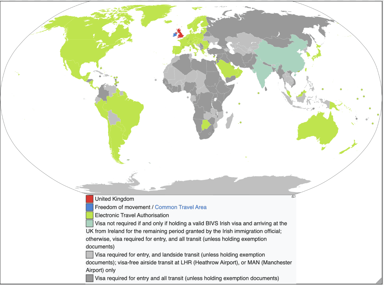 UK Visa Policy 2025 Map