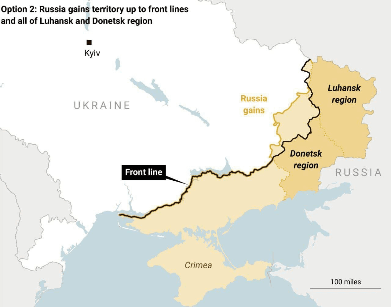 Proposed Peace Plan for Ukraine Map
