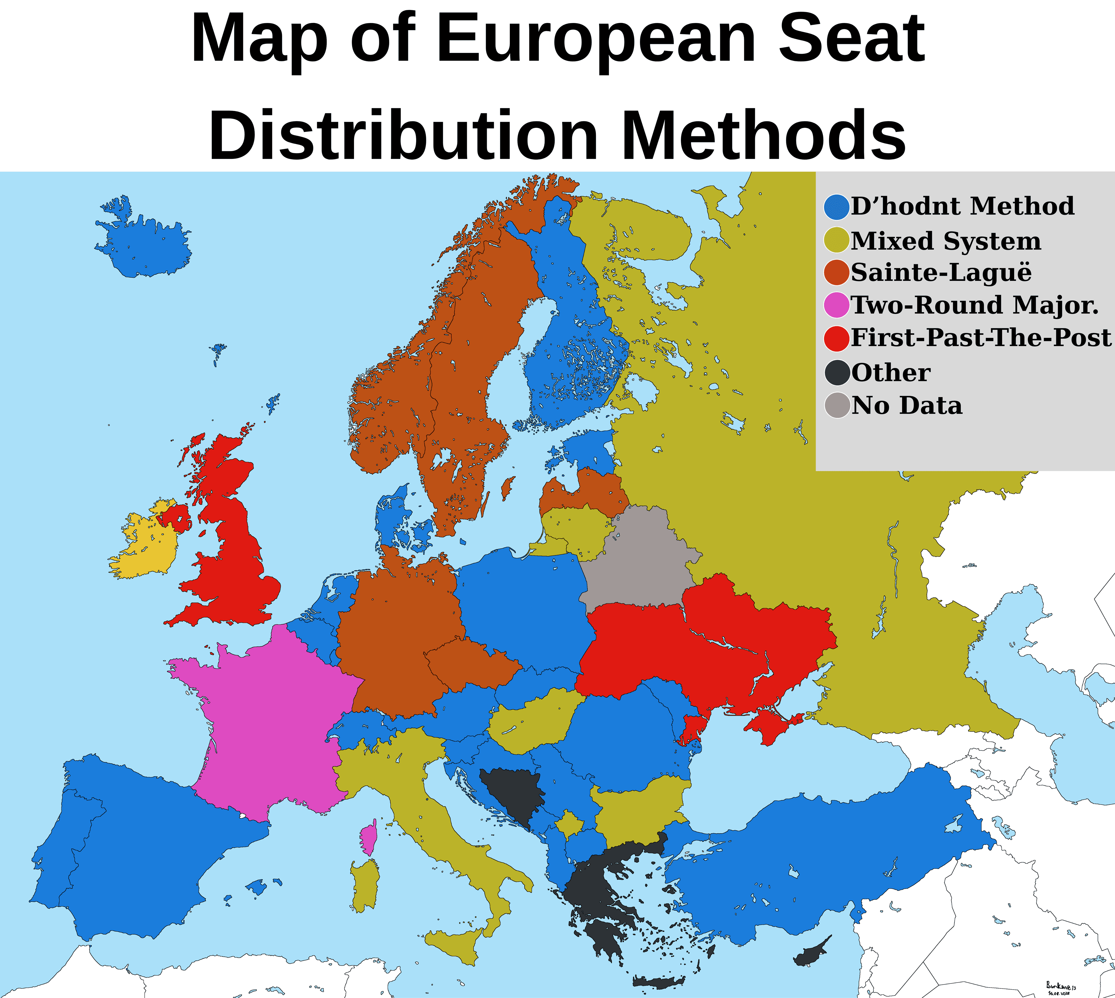 Proportional Representation and Seat Allocation in Europe Map