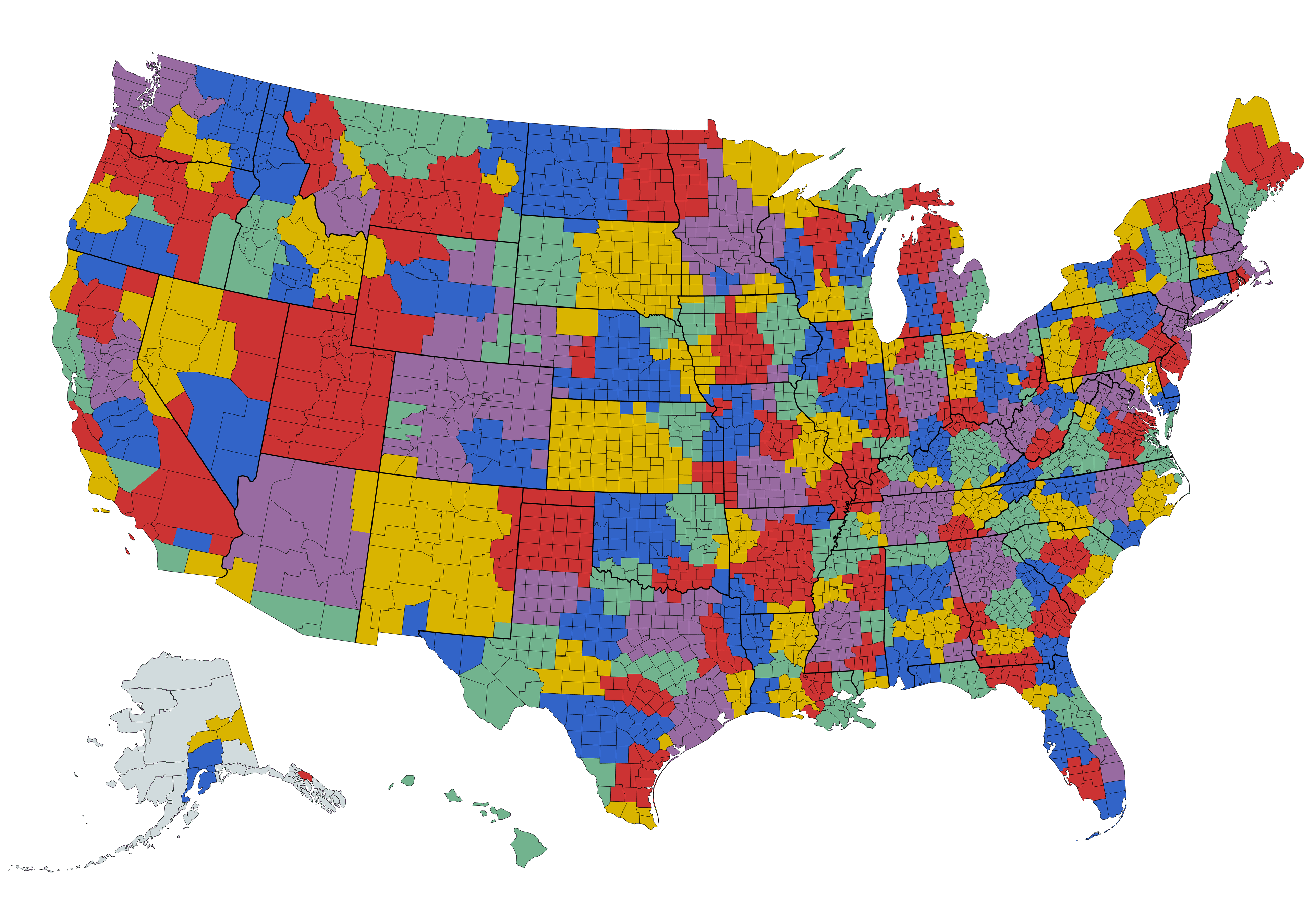 Nielsen's US Media Markets Map