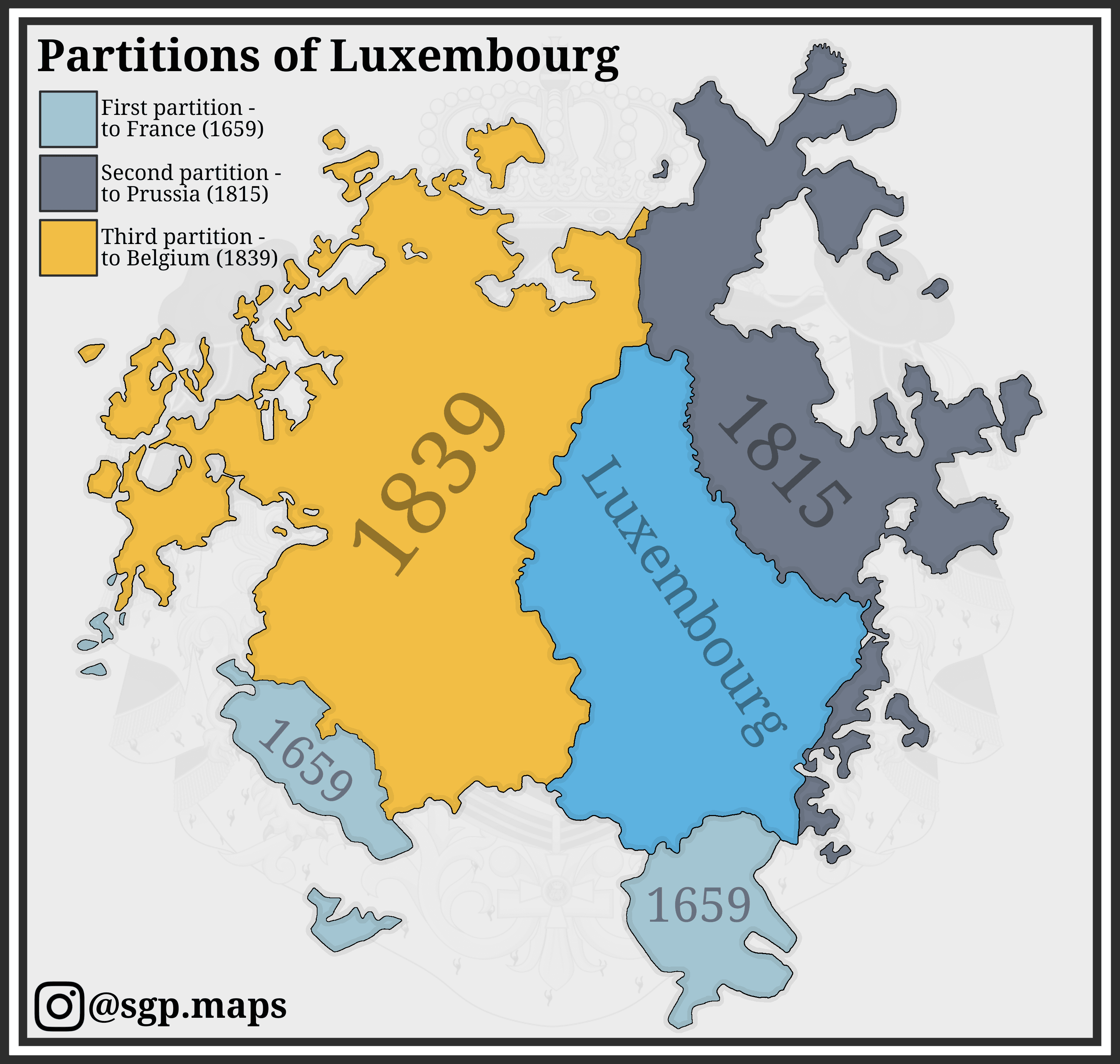 Partitions of Luxembourg Map