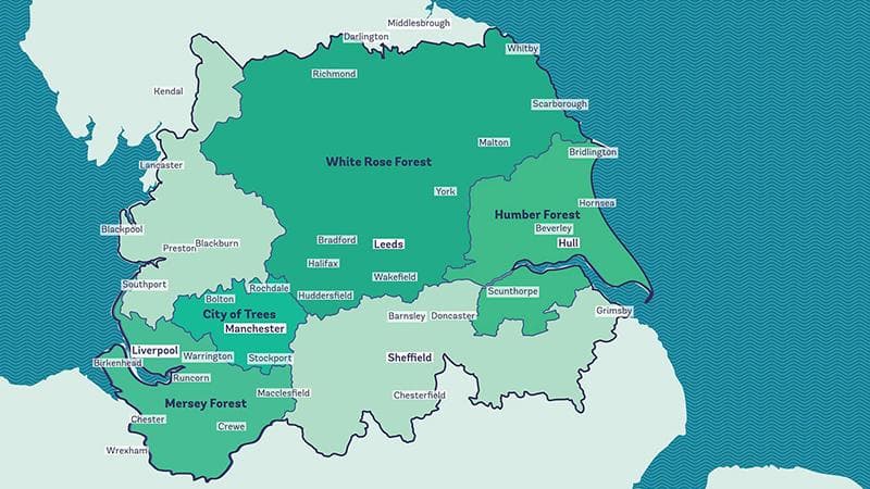 Reforesting Britain Map – The Northern Forest Map