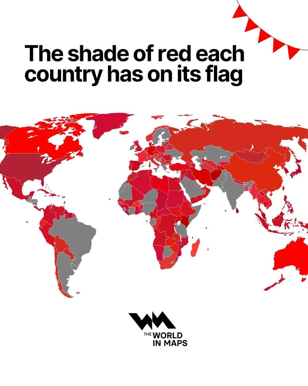 Flag Colors Map by Country