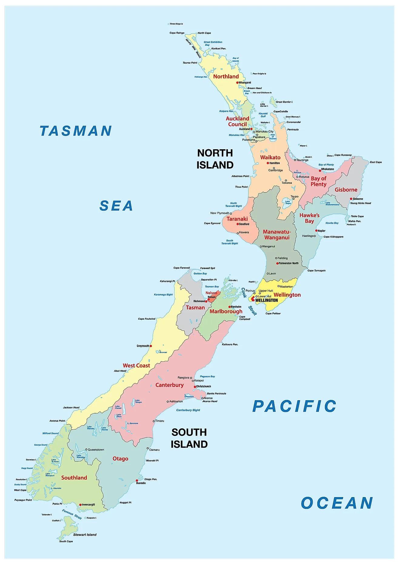 New Zealand Appreciation Map