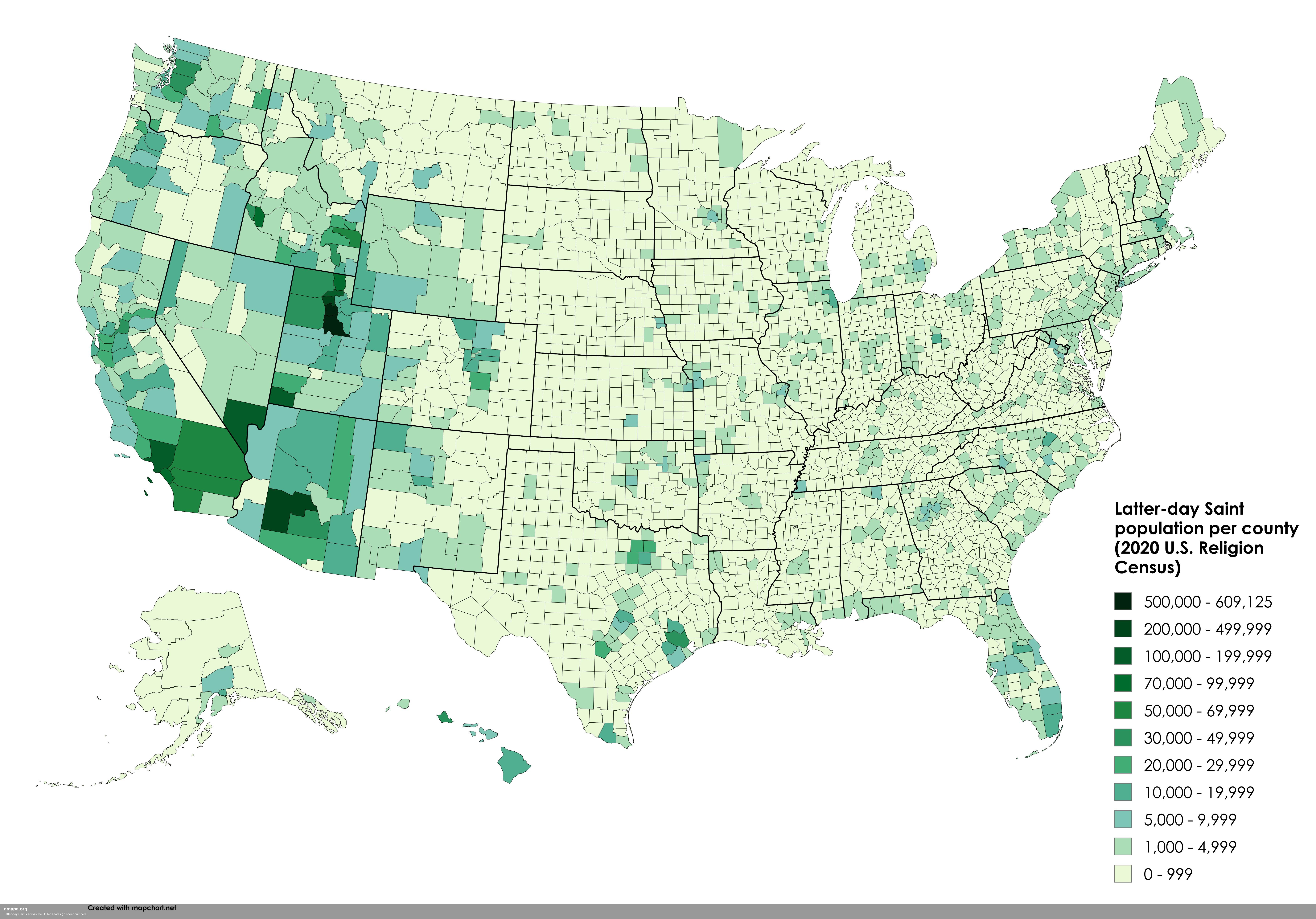 Visualizing Faith: The Latter-day Saints Map of America Visualizing Faith: The Latter-day Saints Map of America