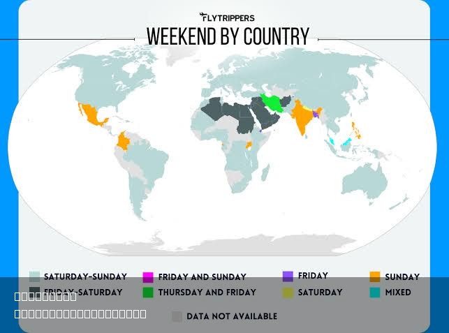 Weekend Activities by Country Map