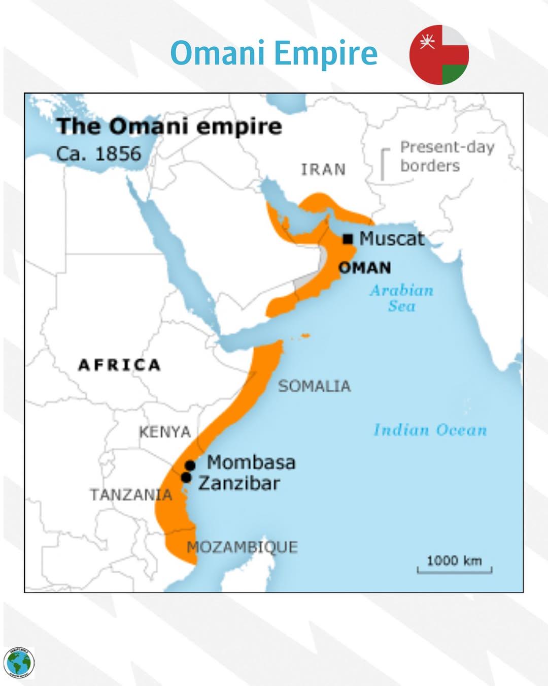 Omani Empire Map of 1856 Omani Empire Map of 1856