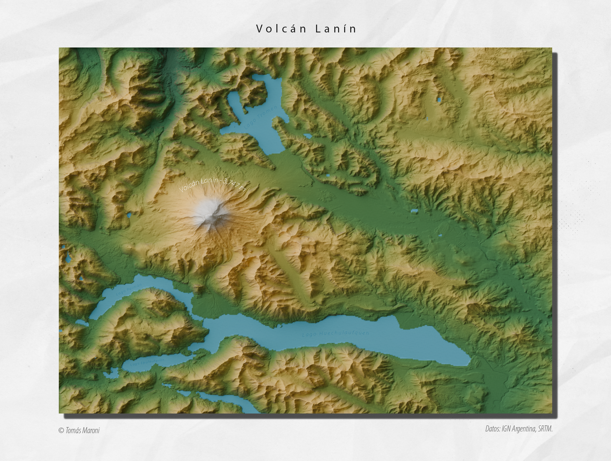Volcán Lanín Map of Neuquén, Argentina Volcán Lanín Map of Neuquén, Argentina