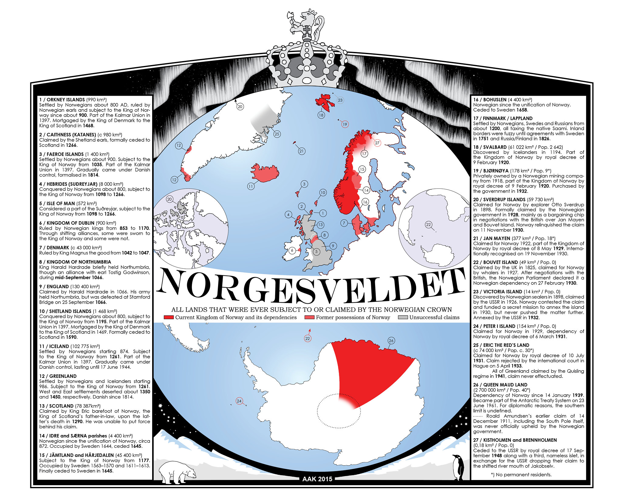Map of Everything that was Ever Norwegian Map of Everything that was Ever Norwegian