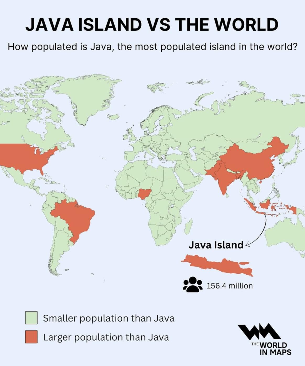 Population Density Map of Java Island
