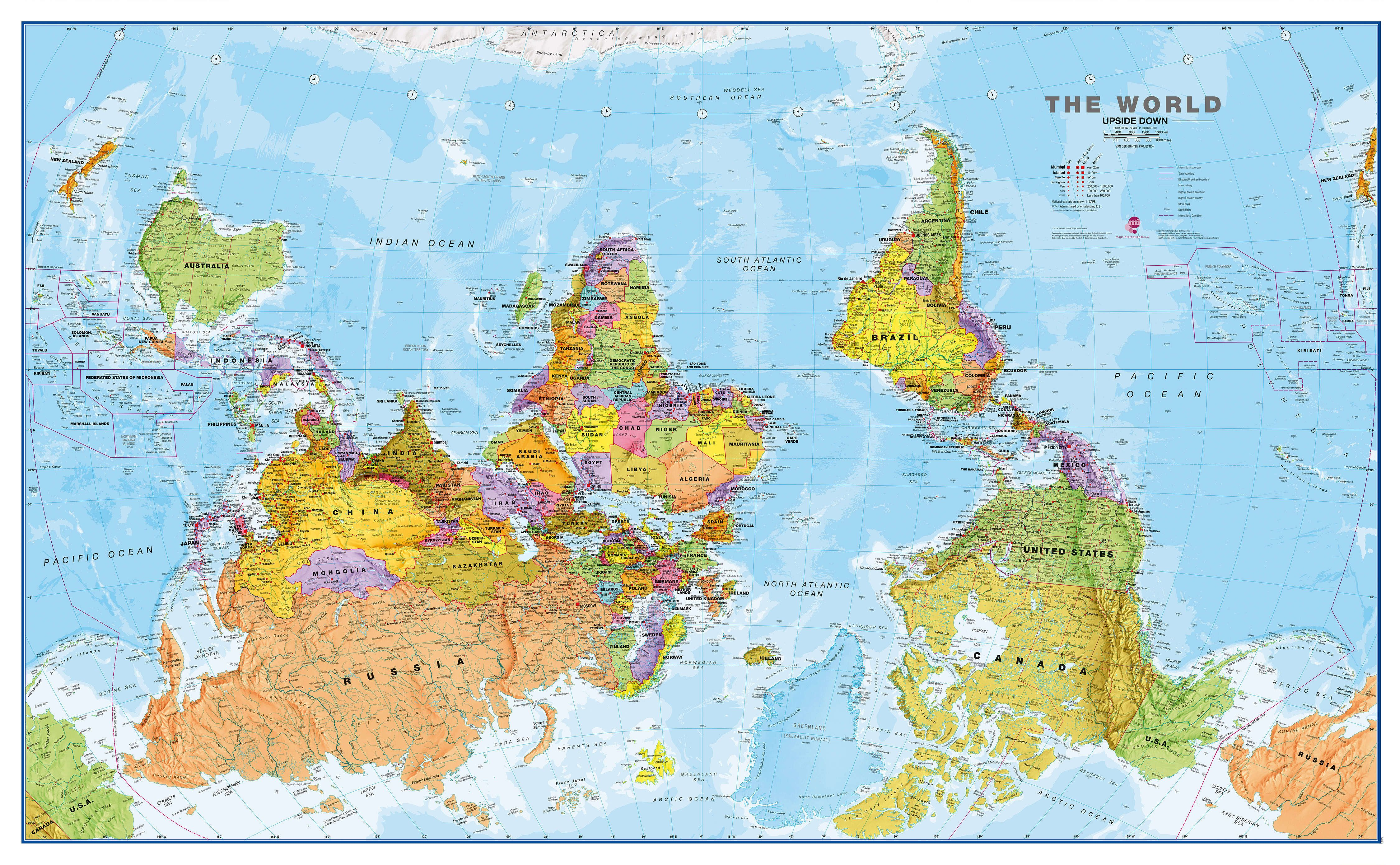 Inverted World Map Analysis