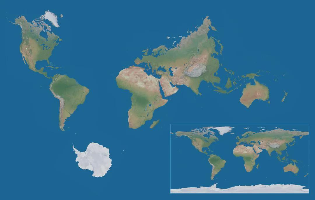 True World Map with Correct Proportions of Continents True World Map with Correct Proportions of Continents