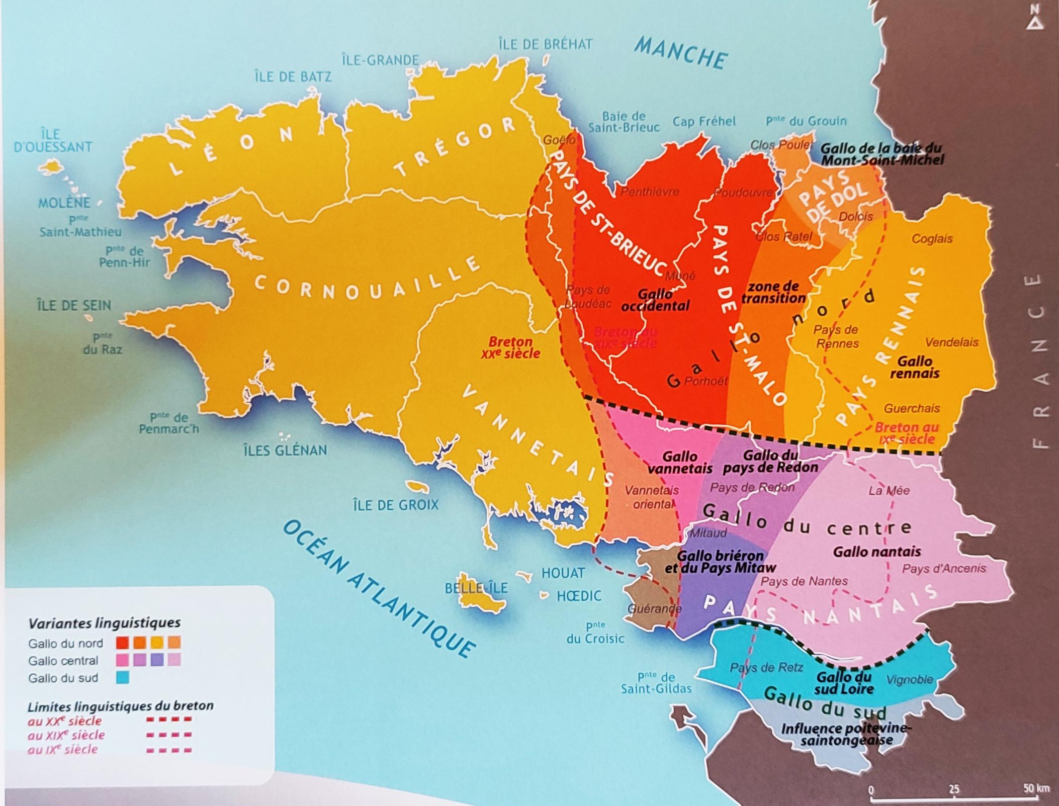 Gallo Language Varieties Map Gallo Language Varieties Map