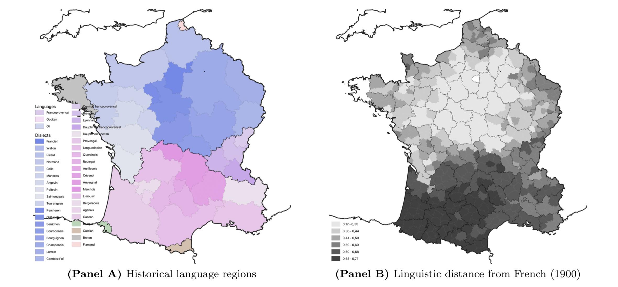 Linguistic Differences in France Map Linguistic Differences in France Map