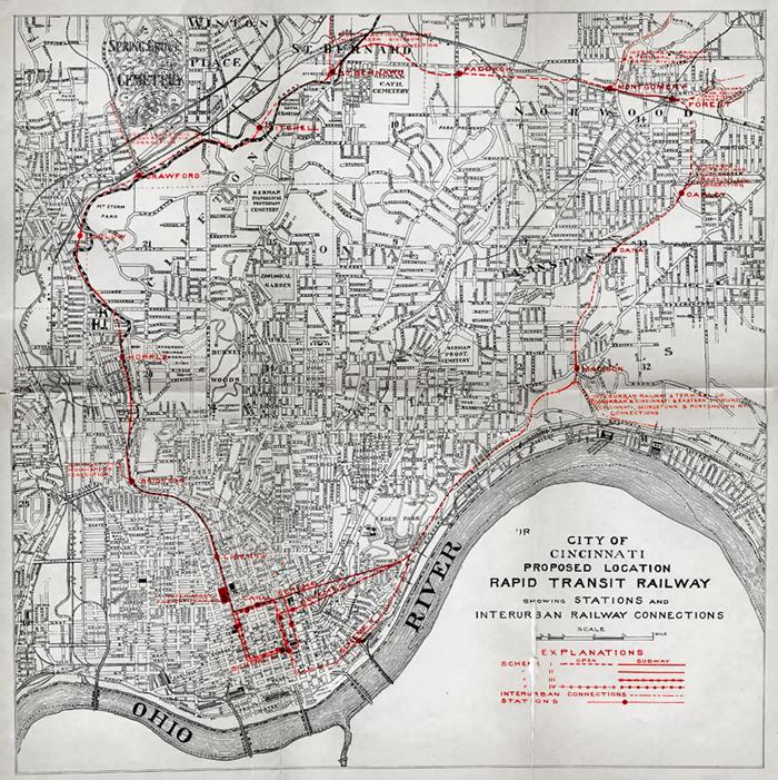 Cincinnati Abandoned Subway Map Cincinnati Abandoned Subway Map