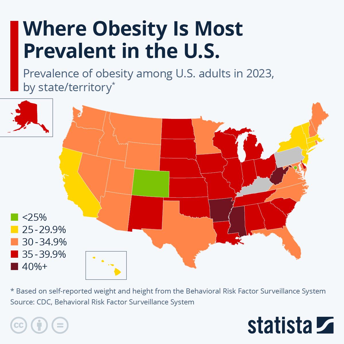 American Obesity Statistics Map American Obesity Statistics Map