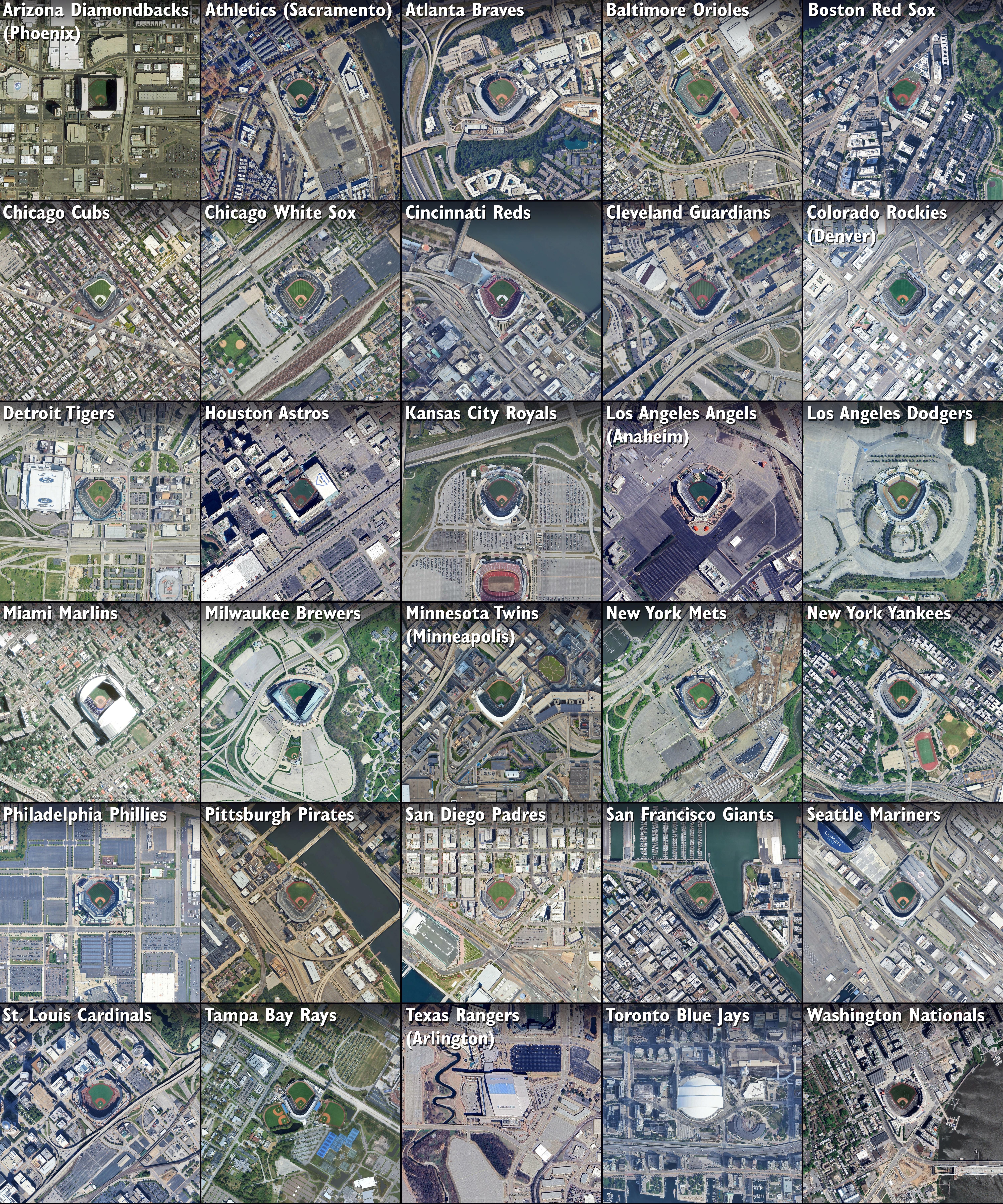 Land Use Map Around 30 MLB Stadiums Land Use Map Around 30 MLB Stadiums