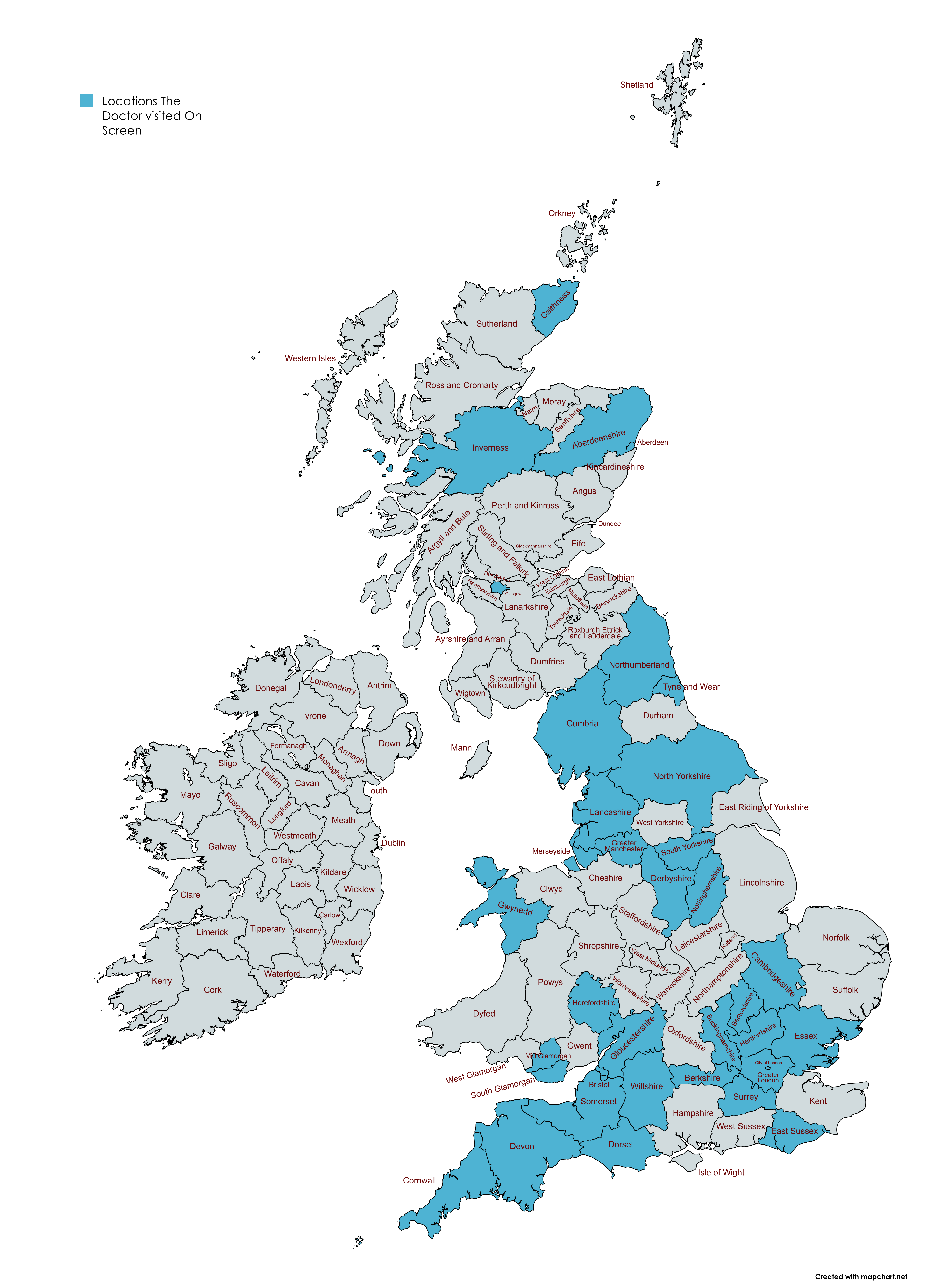 Doctor Who Filming Locations Map in the UK Doctor Who Filming Locations Map in the UK