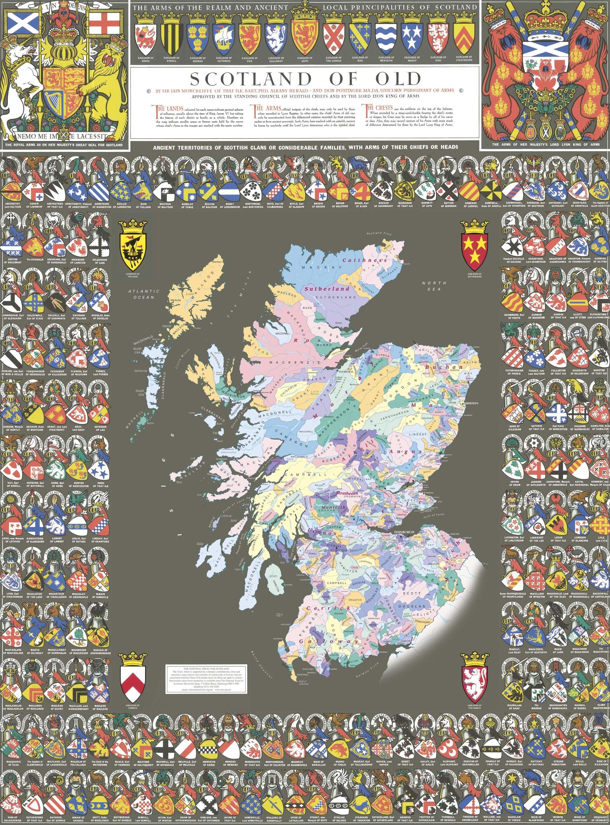 Historical Clan Map of Medieval Scotland Historical Clan Map of Medieval Scotland
