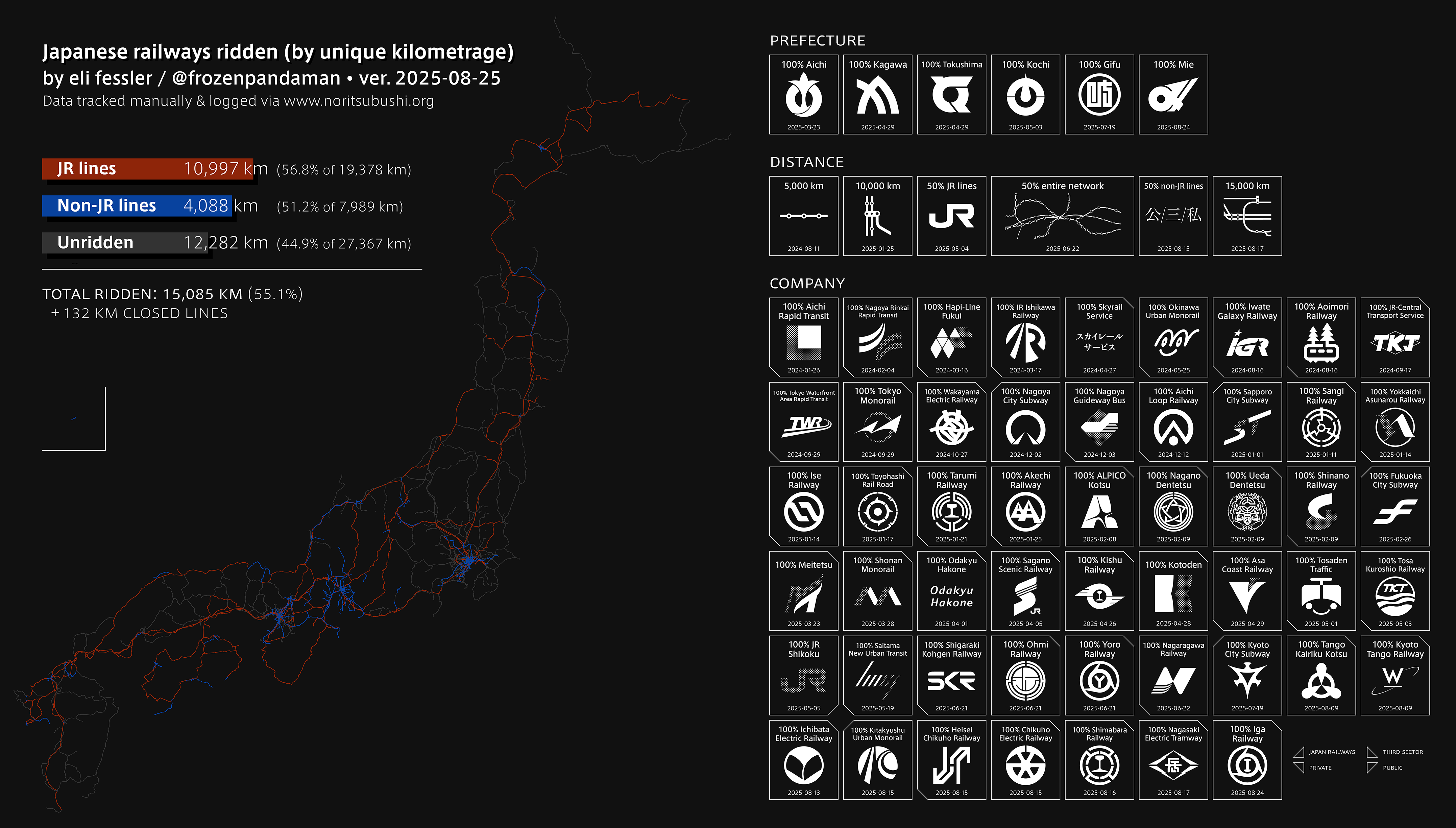 Railway Network Map of Japan Railway Network Map of Japan
