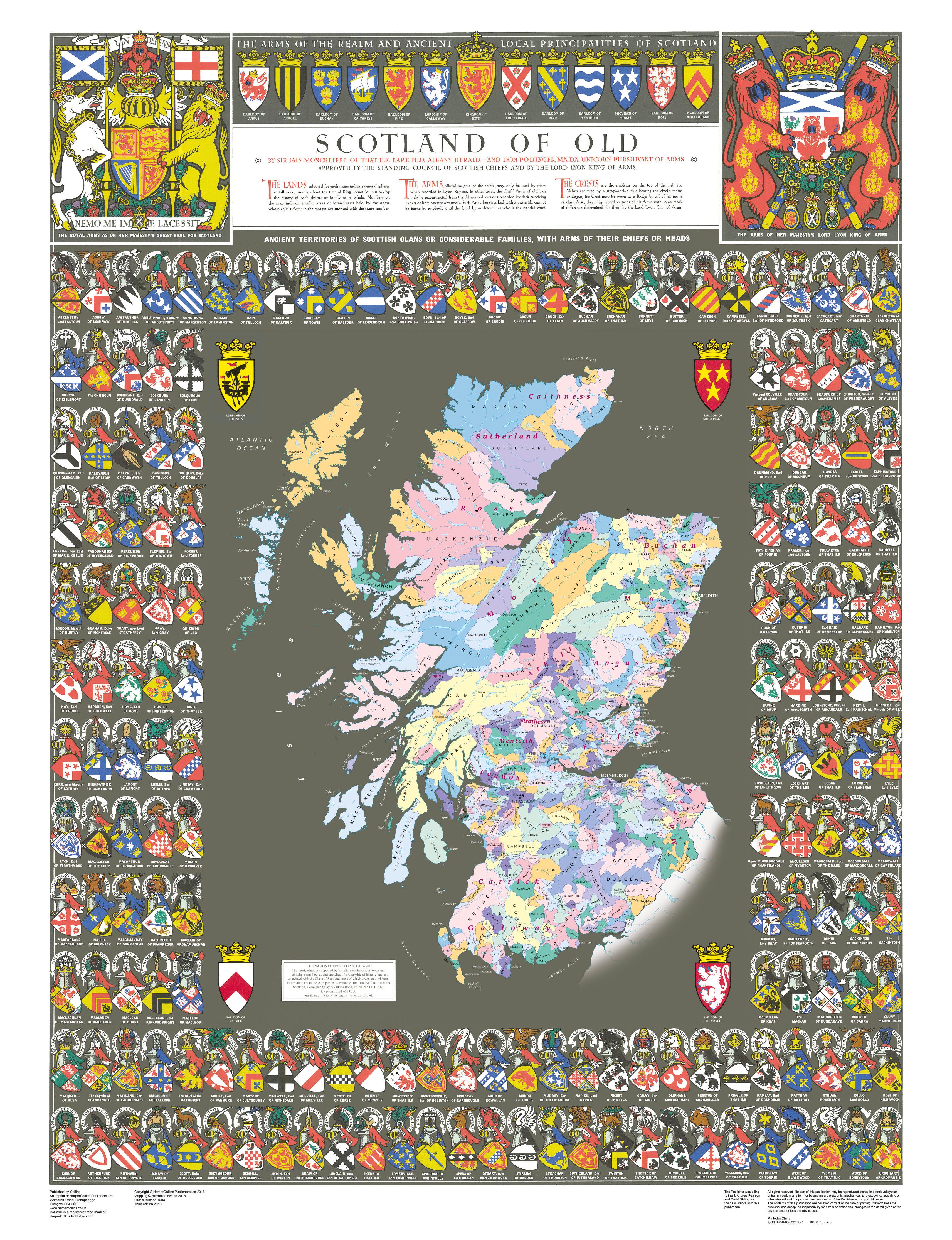 Historical Clan Map of Medieval Scotland Historical Clan Map of Medieval Scotland