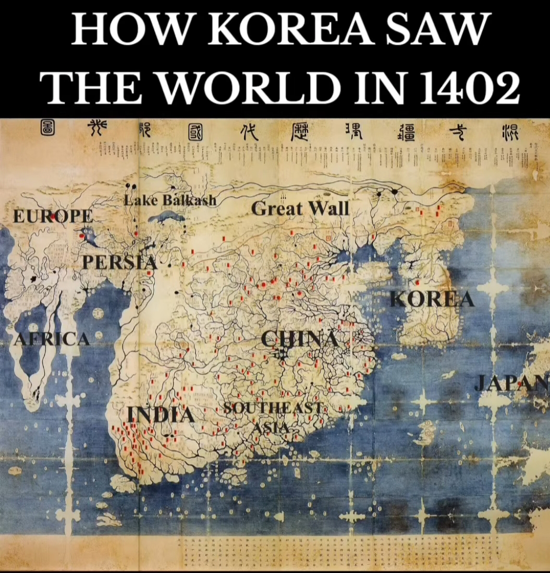 Historical Map of the World from 1402 Historical Map of the World from 1402
