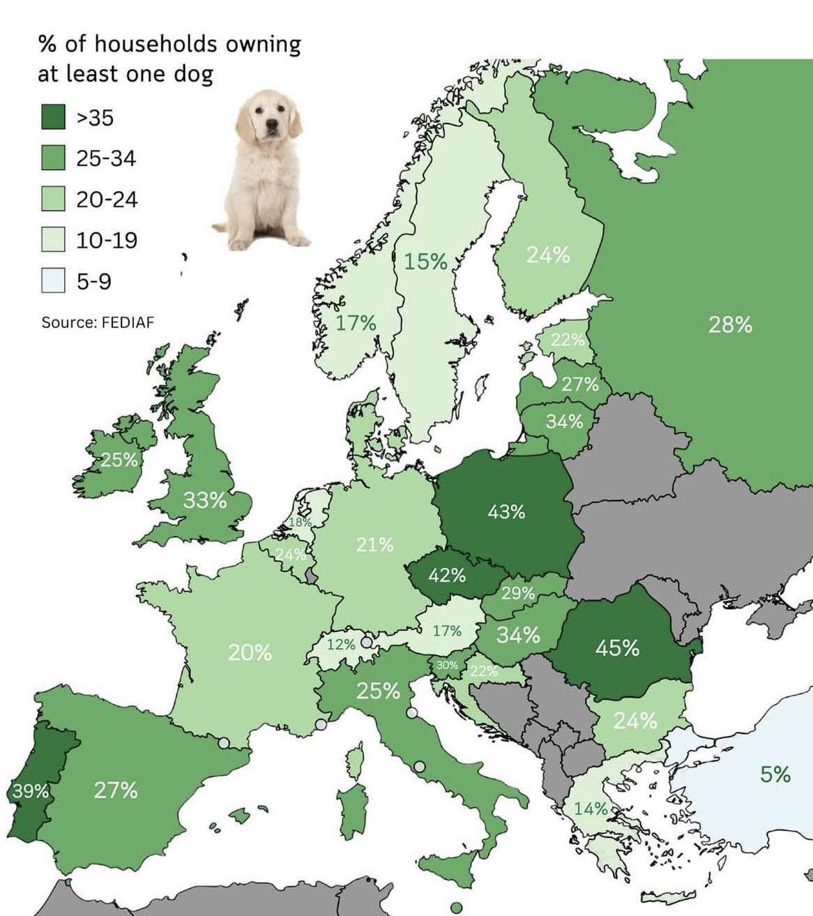 Map of Dog Ownership by Household Map of Dog Ownership by Household