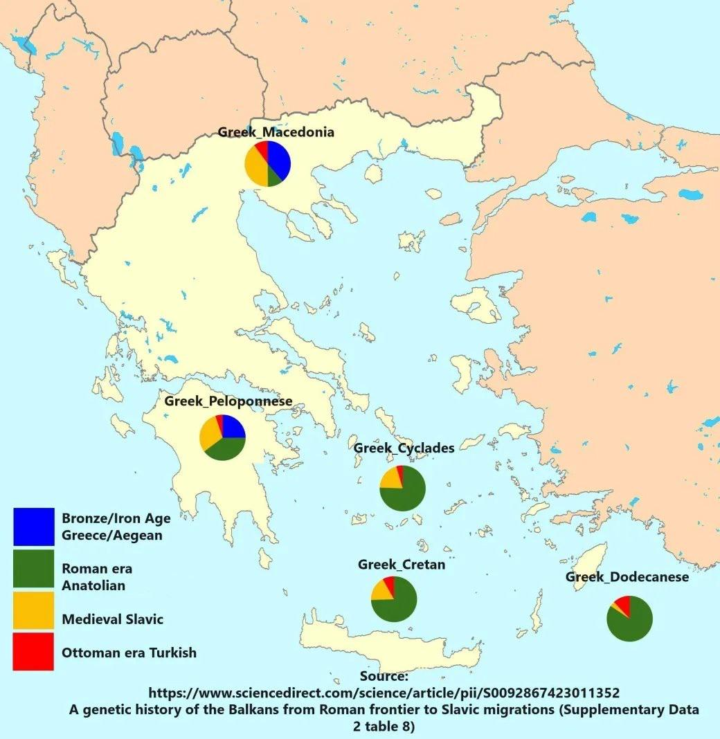 DNA Map of Greece 2023 DNA Map of Greece 2023
