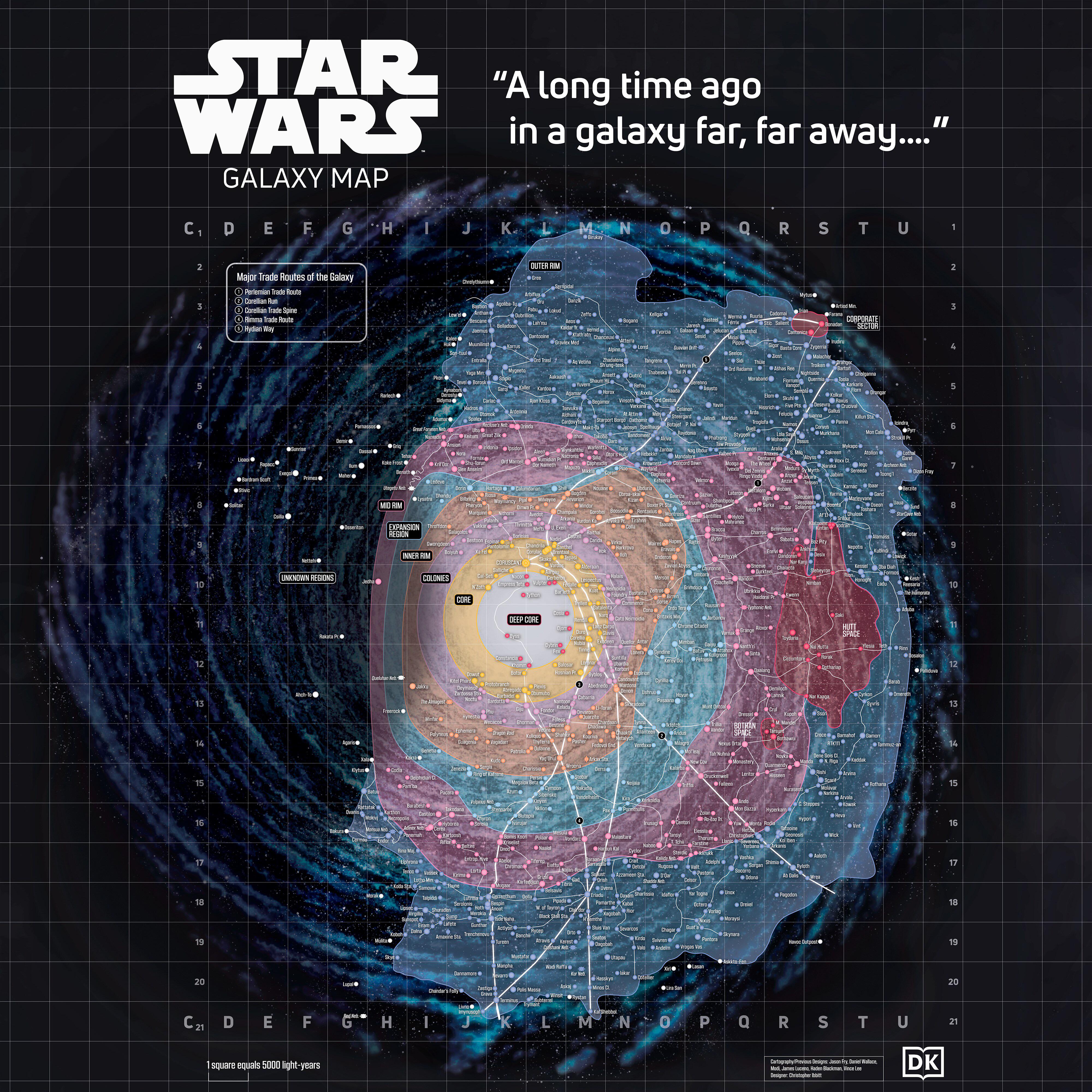 Star Wars Galaxy Map of Locations