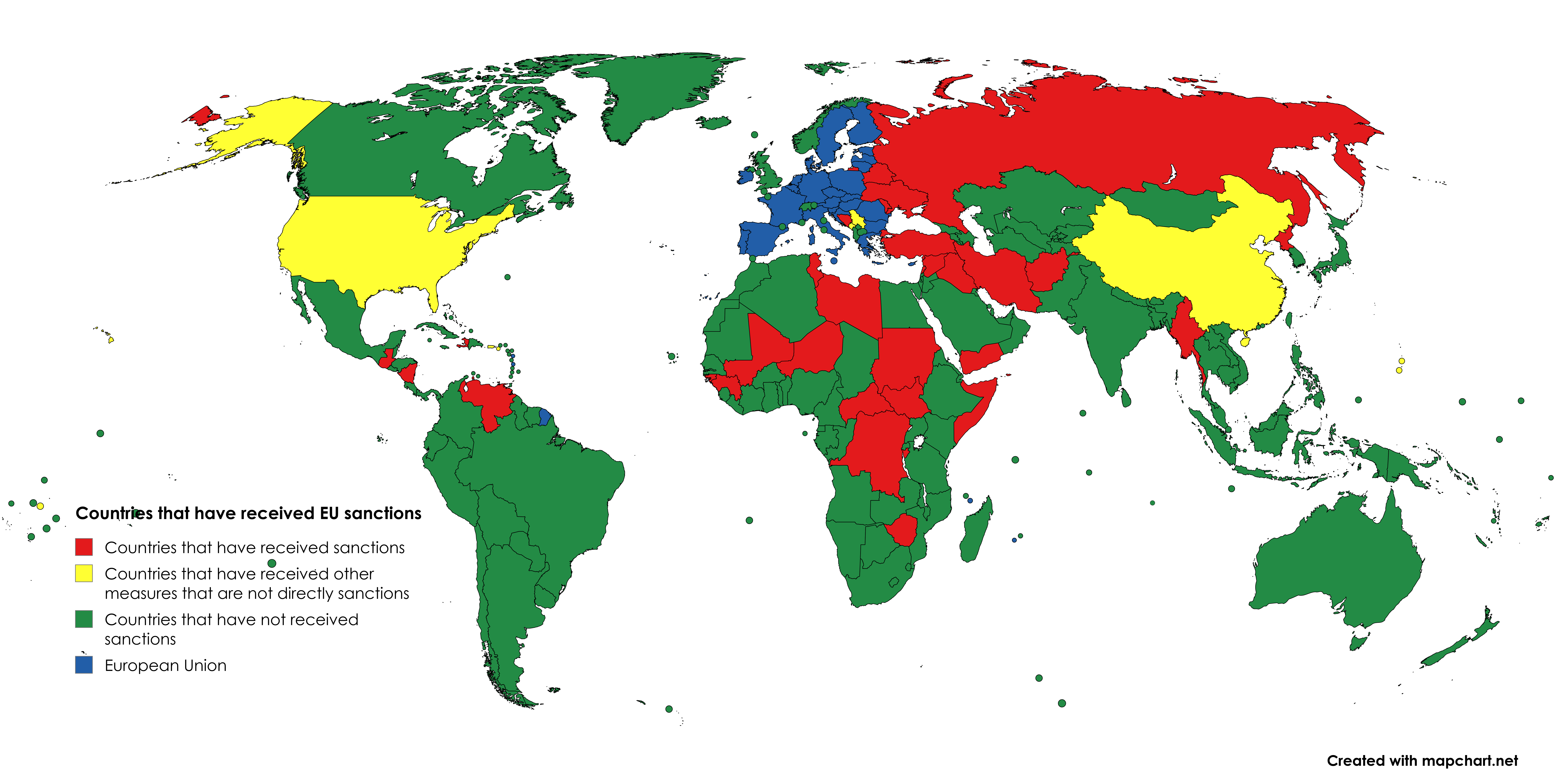 EU Sanctions Countries Map EU Sanctions Countries Map