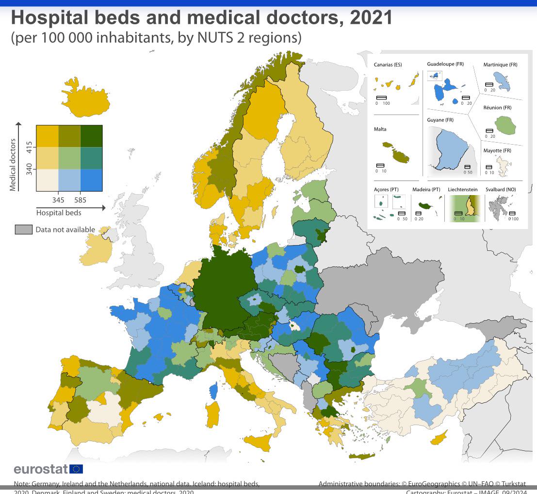 Hospital Beds and Medical Doctors per Capita Map Hospital Beds and Medical Doctors per Capita Map