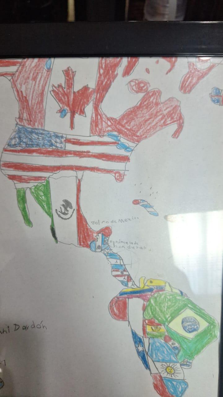Childhood Drawing Map of America Childhood Drawing Map of America