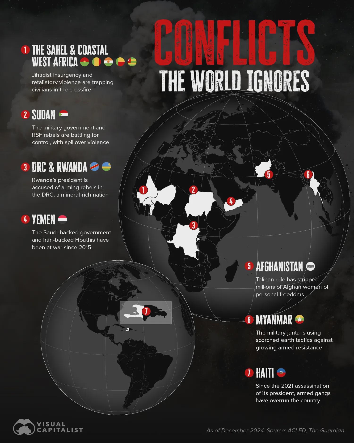 Ongoing Conflicts Map Beyond Ukraine and Palestine Ongoing Conflicts Map Beyond Ukraine and Palestine