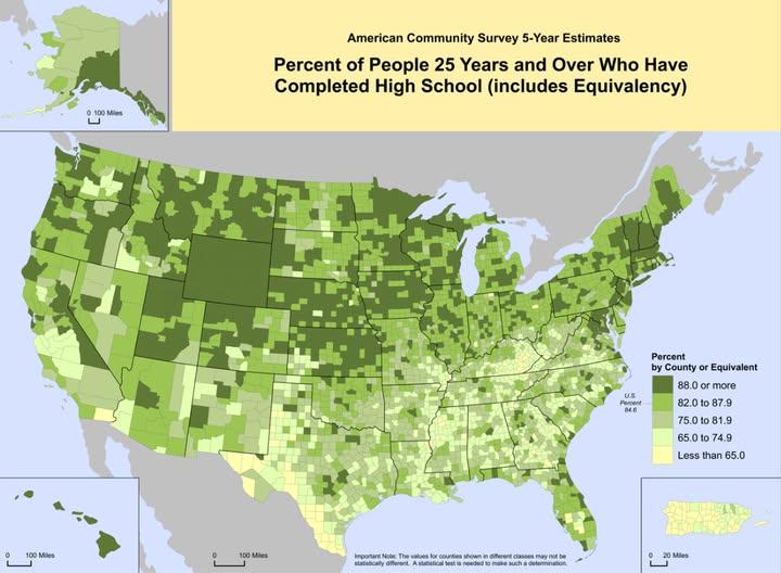 High School Graduation Rates Map of the US High School Graduation Rates Map of the US