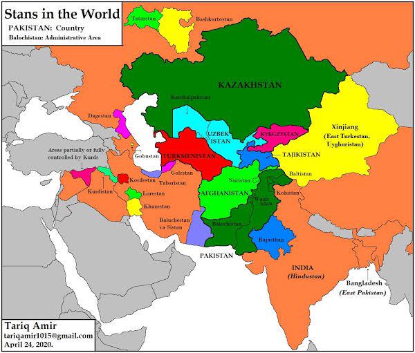 Uzbekistan Surrounded by Stans Map Uzbekistan Surrounded by Stans Map