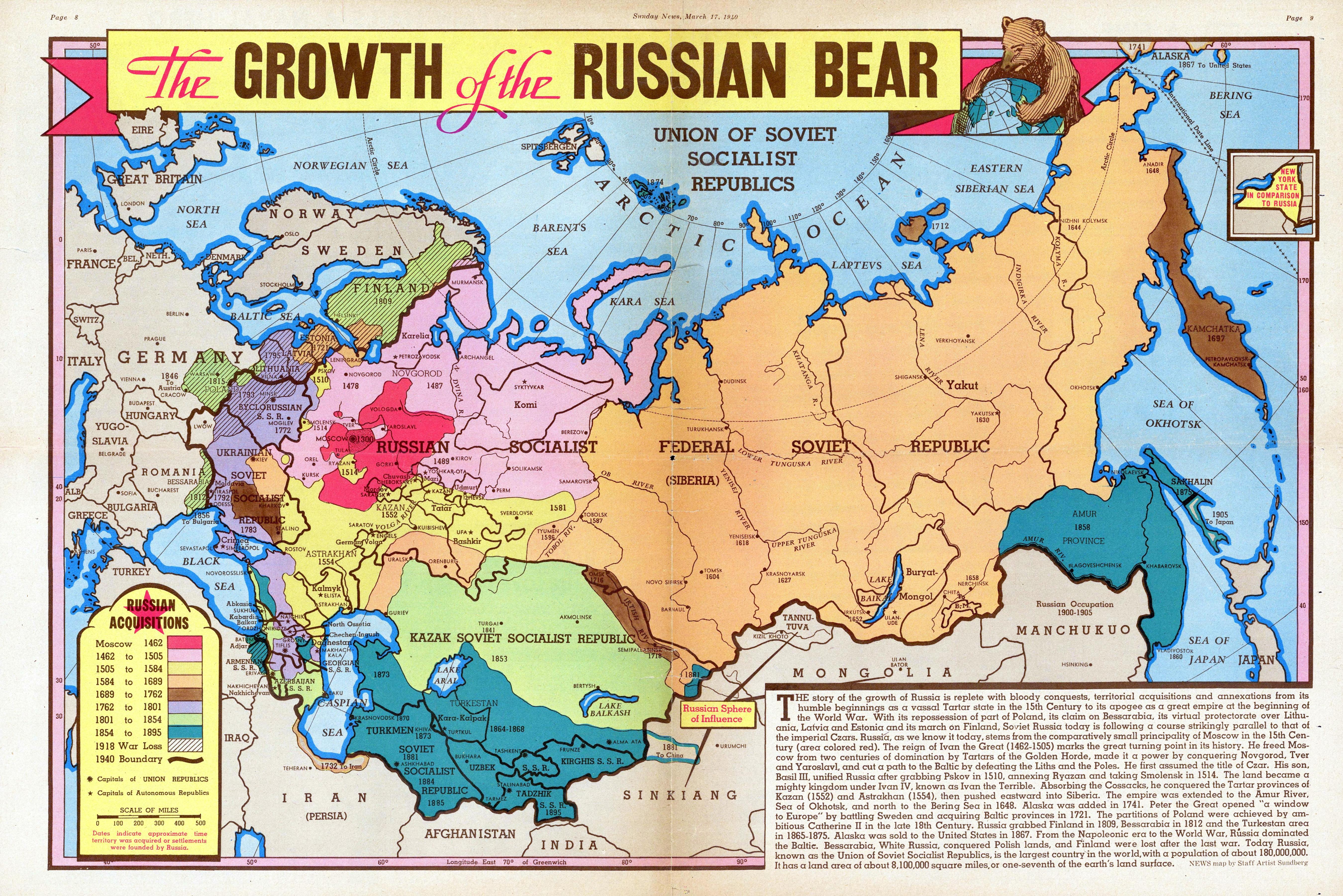 Territorial Changes of Russia Map Territorial Changes of Russia Map