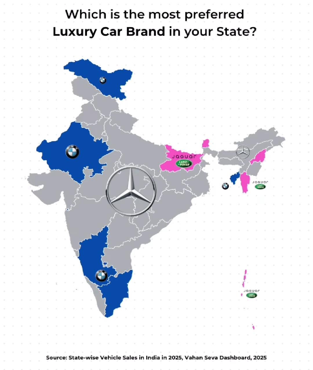 Luxury Car Brand Preference Map of India