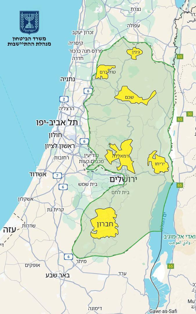 Israel Annexation Map of 82% West Bank Israel Annexation Map of 82% West Bank